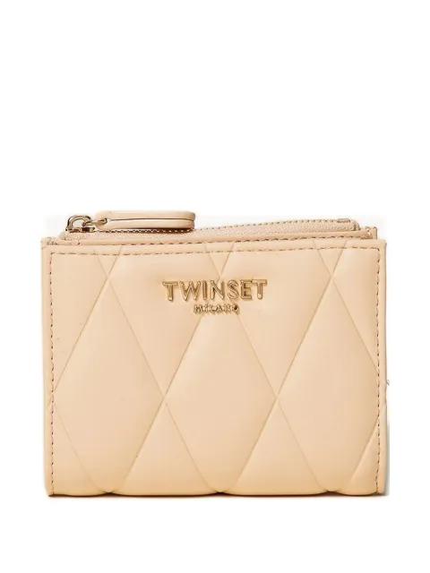 bi-fold quilted wallet by TWINSET