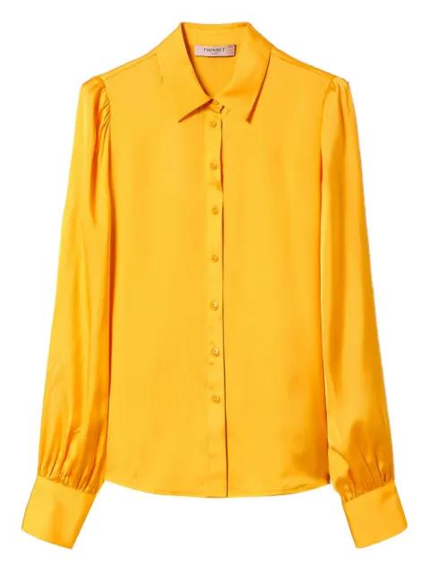 bishop-sleeve polka-dot shirt by TWINSET