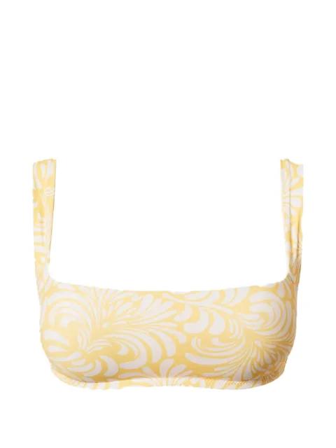 botanical-print bikini top by TWINSET