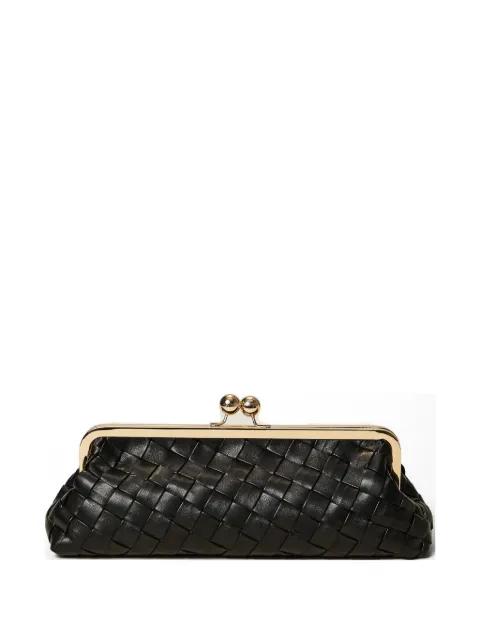 braided-pattern clutch bag by TWINSET