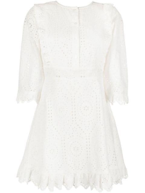 broderie anglaise shirt dress by TWINSET
