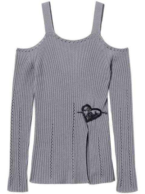 brooch-detail top by TWINSET