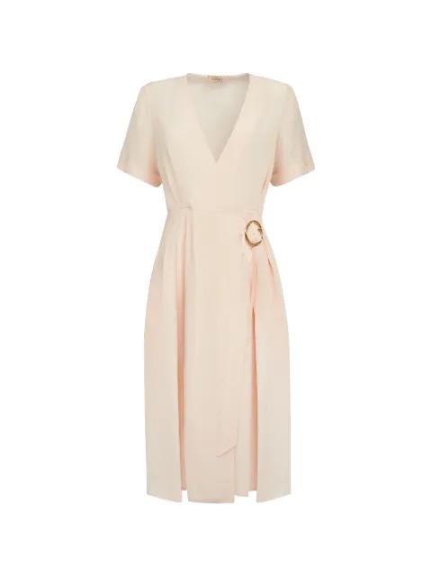 buckle wrap dress by TWINSET