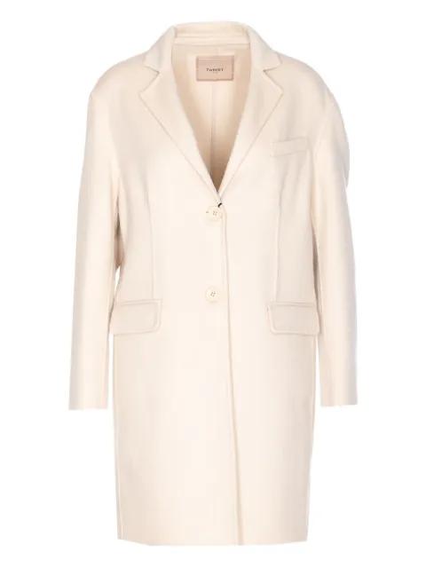 button-fastening single-breasted coat by TWINSET