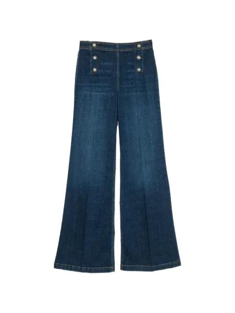 buttoned flared jeans by TWINSET