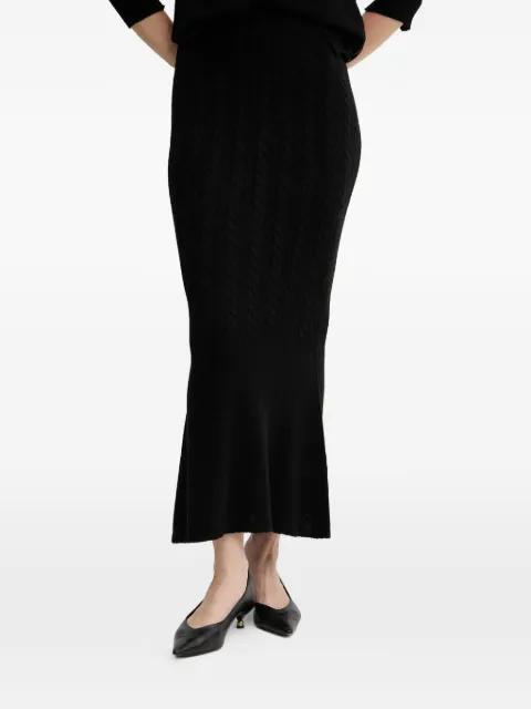 cable-knit midi skirt by TWINSET