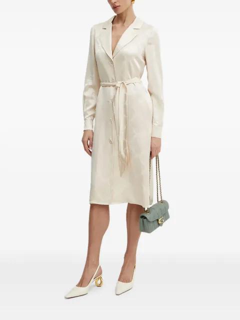chain-print belted dress by TWINSET