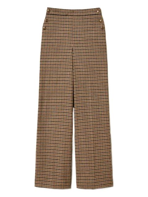checked button-fastening trousers by TWINSET