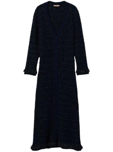 checked jacquard cardigan by TWINSET