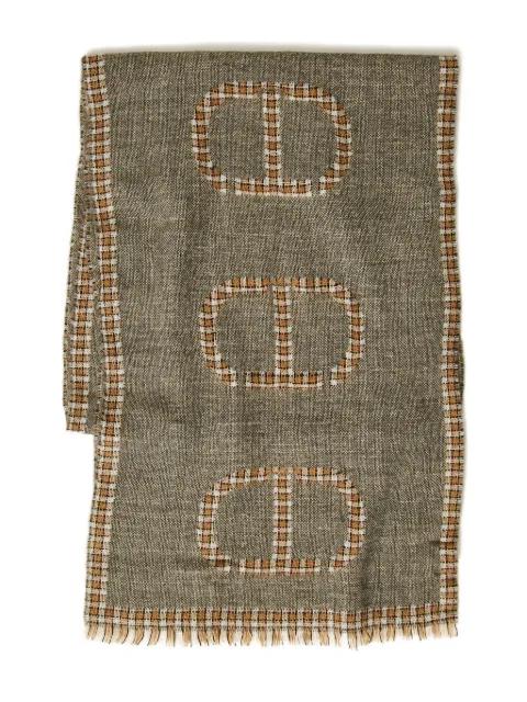 checked scarf by TWINSET