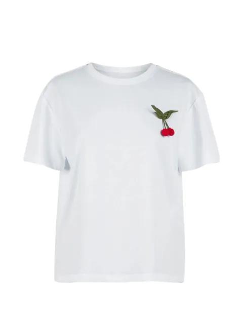 cherry-detail T-shirt by TWINSET