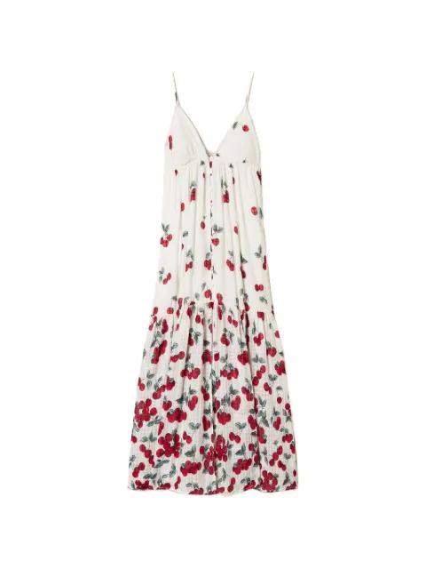 cherry-print lace long dress by TWINSET