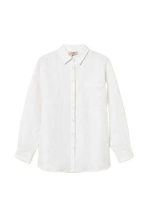 chest-pocket tie-back shirt by TWINSET