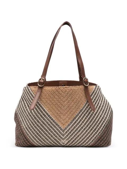 chevron tote bag by TWINSET