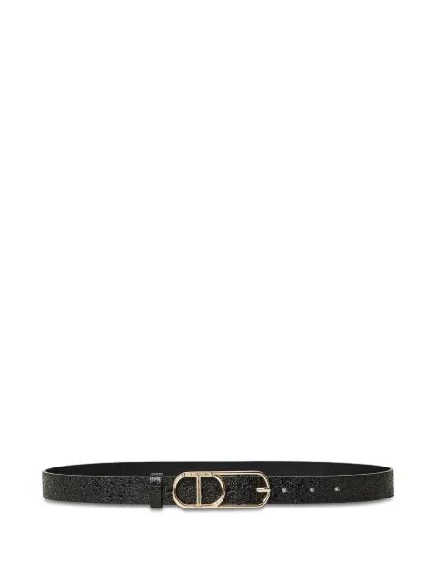 cracked-effect leather belt by TWINSET
