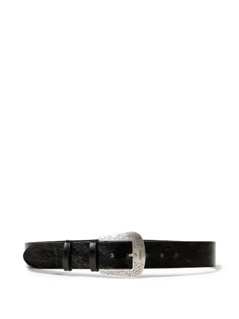 cracked-effect leather belt by TWINSET