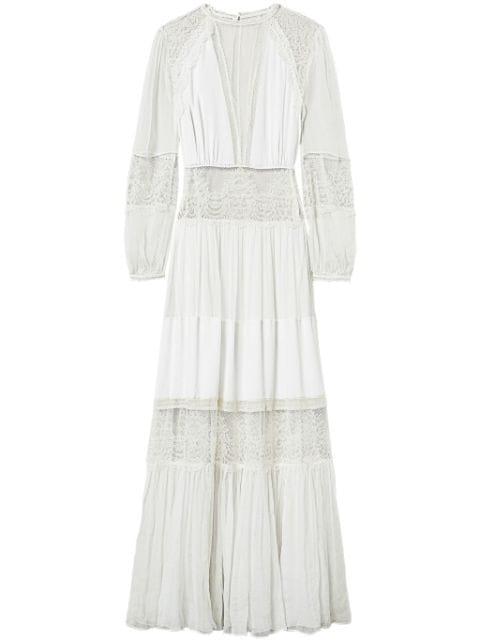 creponne lace maxi dress by TWINSET