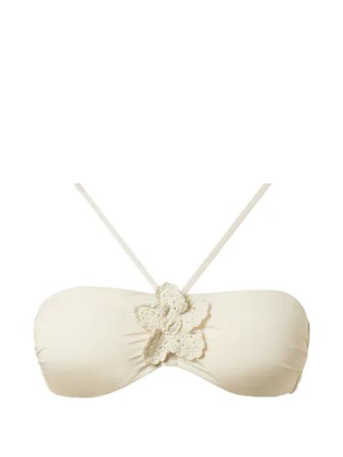 crochet-brooch bikini top by TWINSET