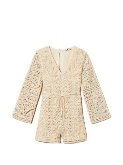crochet-knit jumpsuit by TWINSET