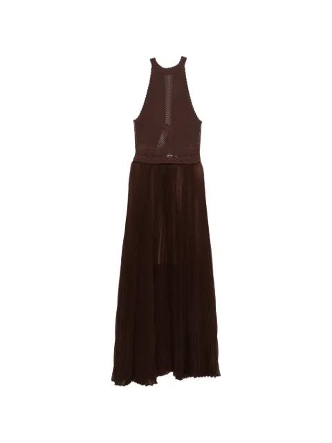crochet pleated maxi dress by TWINSET