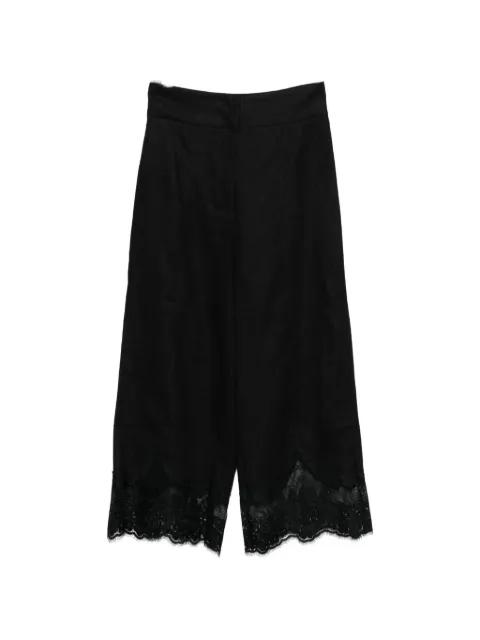 cropped detail trousers by TWINSET