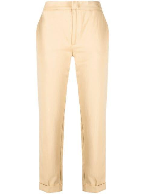 cropped straight-leg trousers by TWINSET