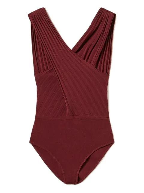 crossover ribbed top by TWINSET