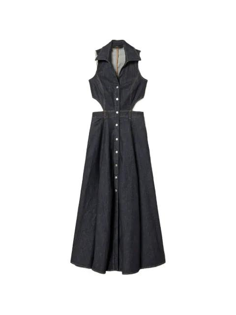 cut-out denim dress by TWINSET