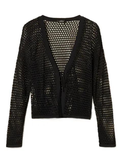 cut-out detail long-sleeve cardigan by TWINSET