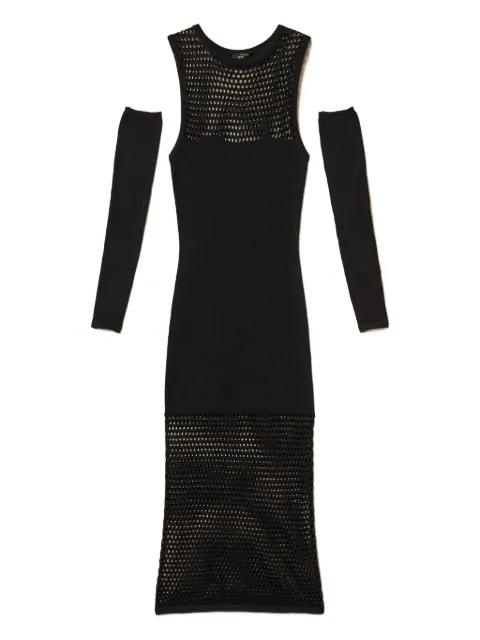cut-out detail sleeveless midi dress by TWINSET