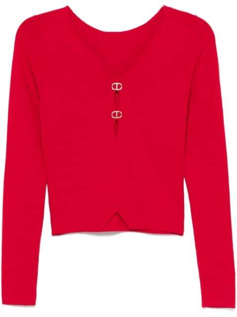cut out-detail sweater by TWINSET
