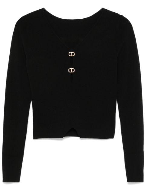 cut out-detail sweater by TWINSET