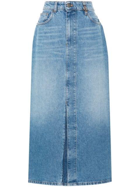 denim midi skirt by TWINSET