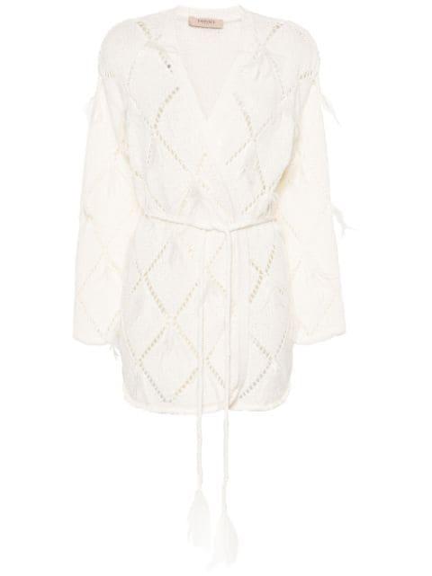 diamond-pattern cardigan by TWINSET