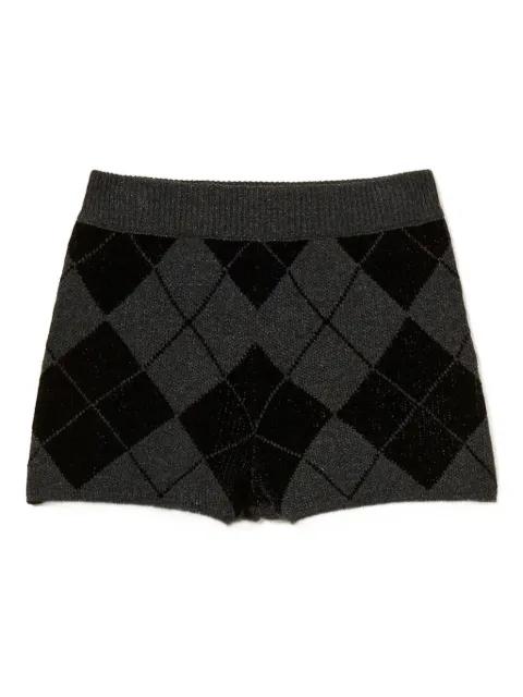 diamond-pattern knit shorts by TWINSET