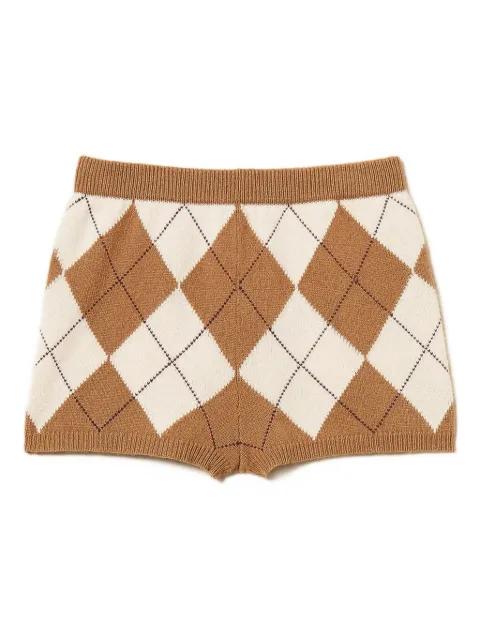 diamond-pattern shorts by TWINSET