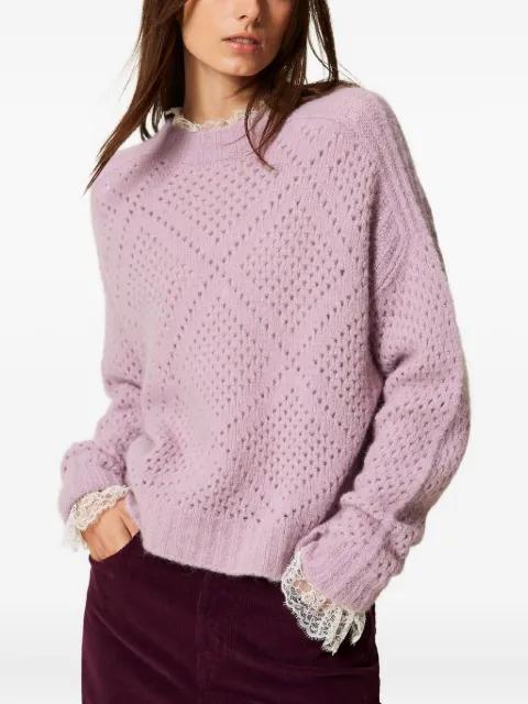 diamond pattern sweater by TWINSET
