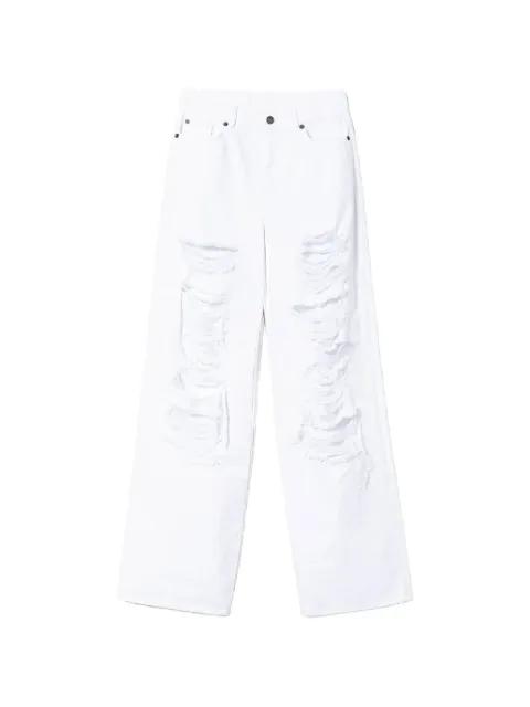 distressed wide-leg jeans by TWINSET