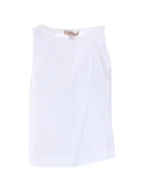 draped sleeveless top by TWINSET