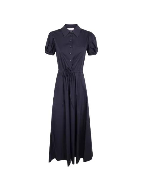 drawstring puff-sleeve midi dress by TWINSET