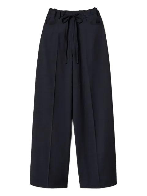drawstring wide-leg trousers by TWINSET
