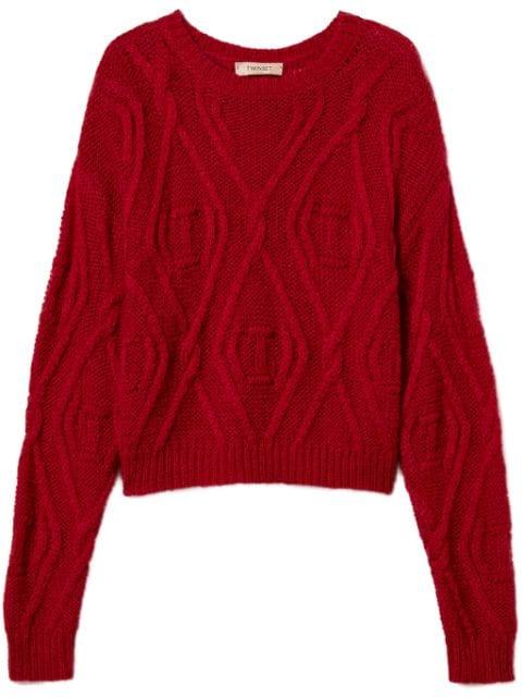 drop-shoulder sweater by TWINSET