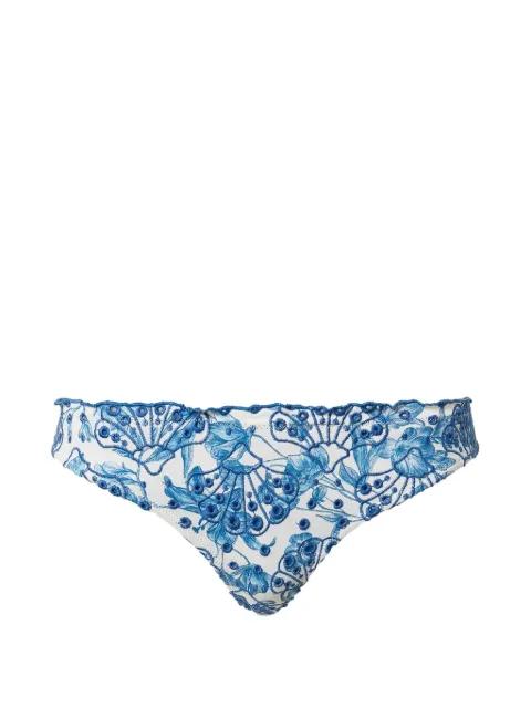 embroidered Brazilian bikini bottoms by TWINSET