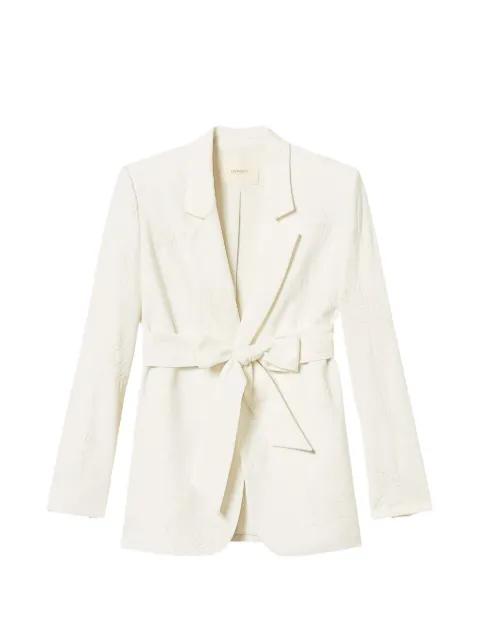 embroidered belted blazer by TWINSET