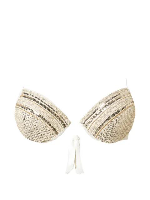 embroidered bikini top by TWINSET