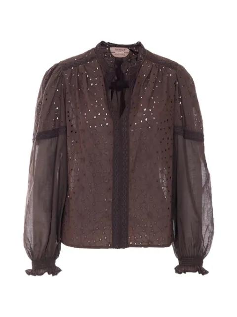 embroidered cotton blouse by TWINSET