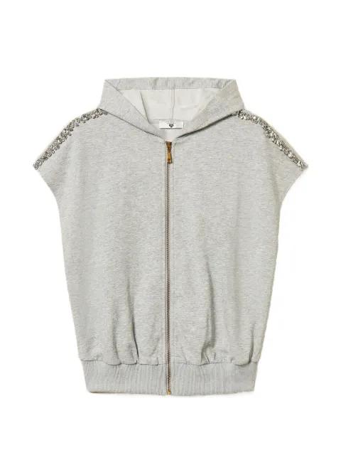 embroidered hoodie by TWINSET