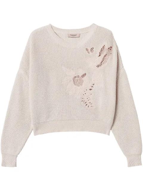 embroidered jumper by TWINSET