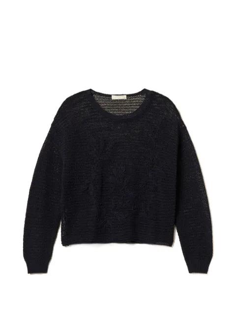 embroidered sweater by TWINSET