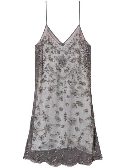 embroidered tulle mini dress by TWINSET